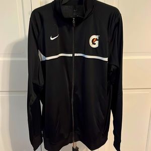 Men’s large Nike zip sweatshirt. Black, performance material